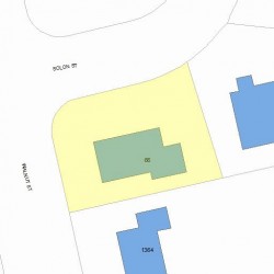 66 Solon St, Newton MA  02461-1827 plot plan