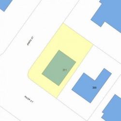 311 River St, Newton MA 02465-1437 plot plan