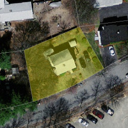 79 Ossipee Rd, Newton MA  02464-1437 aerial view