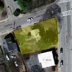 8 Webster St, Newton MA 02465-1838 aerial view