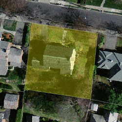 56 Montrose St, Newton MA 02458-2718 aerial view