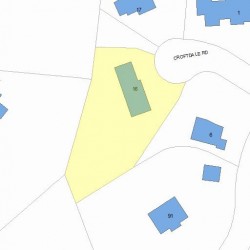 16 Croftdale Rd, Newton MA  02459-2009 plot plan