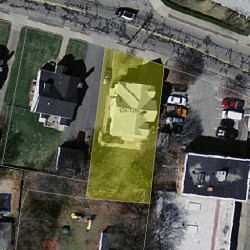 126 Crafts St, Newton MA  02460-1411 aerial view