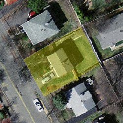 1234 Walnut St, Newton MA 02461-1829 aerial view