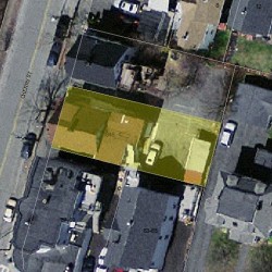 346 Cherry St, Newton MA  02465-1627 aerial view