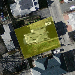 25 Channing St, Newton MA 02458-1628 aerial view