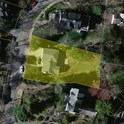 50 Devon Rd, Newton MA  02459-1650 aerial view