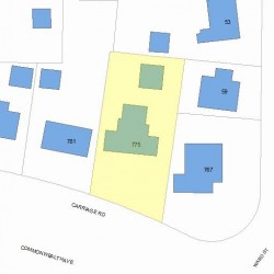 775 Commonwealth Ave, Newton MA 02459-1130 plot plan