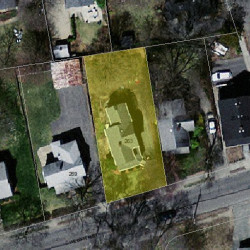 263 Webster St, Newton MA  02466-2105 aerial view