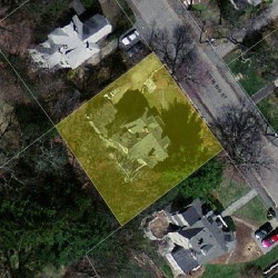 23 Sterling St, Newton MA  02465-2614 aerial view