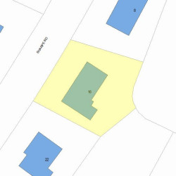 16 Sharpe Rd, Newton MA 02459-3053 plot plan