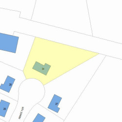34 Renee Ter, Newton MA  02459-2303 plot plan