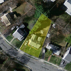 35 Hanson Rd, Newton MA  02459-3516 aerial view