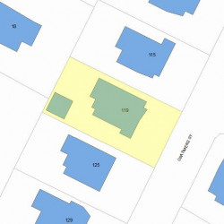 119 Grasmere St, Newton MA  02458-2212 plot plan