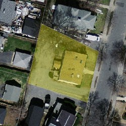 45 Milo St, Newton MA 02465-1011 aerial view