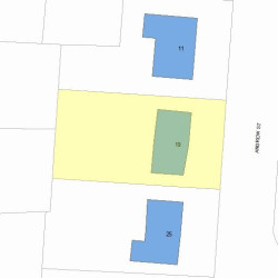 19 Andrew St, Newton MA 02461-2101 plot plan