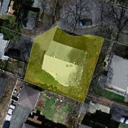 26 Normandy Rd, Newton MA 02466-2513 aerial view