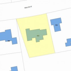 558 Beacon St, Newton MA 02459-2024 plot plan