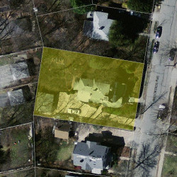 67 Brookside Ave, Newton MA  02460-1523 aerial view