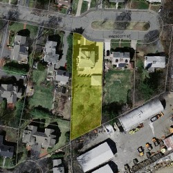 75 Prescott St, Newton MA 02460-1718 aerial view