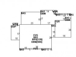 34 Evelyn Rd, Newton MA 02468-1217 floor plan