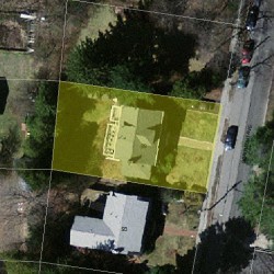 89 Beaumont Ave, Newton MA 02460-2315 aerial view