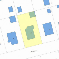47 Stearns St, Newton MA  02459-2441 plot plan