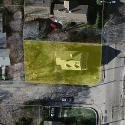 181 Parker St, Newton MA  02459-2549 aerial view