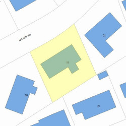11 Haynes Rd, Newton MA 02459-2716 plot plan
