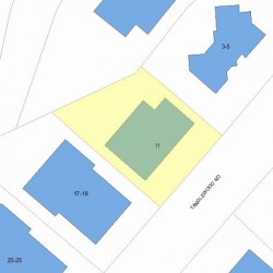 11 Tanglewood Rd, Newton MA 02459-2849 plot plan