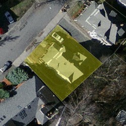 42 Hollis St, Newton MA  02458-2010 aerial view
