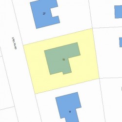19 Evelyn Rd, Newton MA 02468-1212 plot plan