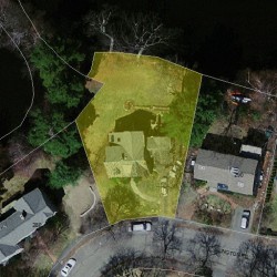 284 Islington Rd, Newton MA  02466-1019 aerial view