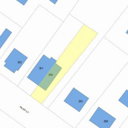 299 River St, Newton MA  02465-1437 plot plan