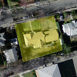 86 John St, Newton MA  02459-2304 aerial view