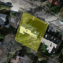 20 Whittlesey Rd, Newton MA  02459-2622 aerial view