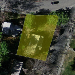 7 Park Ave, Newton MA  02458-2607 aerial view