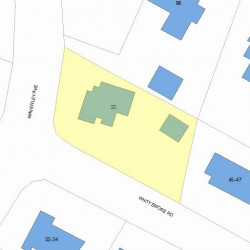 51 Whittemore Rd, Newton MA 02458-2105 plot plan