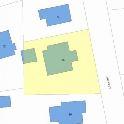 85 Prince St, Newton MA 02465-2632 plot plan