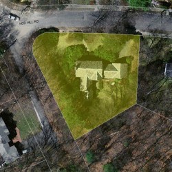 30 Nod Hill Rd, Newton MA  02461-2027 aerial view