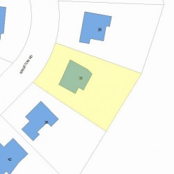 30 Kingston Rd, Newton MA 02461-1014 plot plan