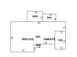 16 Helene Rd, Newton MA  02468-1025 floor plan