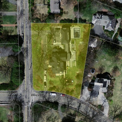 288 Chestnut St, Newton MA  02465-2929 aerial view