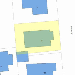 101 Harvard St, Newton MA 02460-2039 plot plan