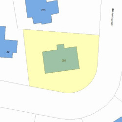 295 Woodcliff Rd, Newton MA 02461-2127 plot plan
