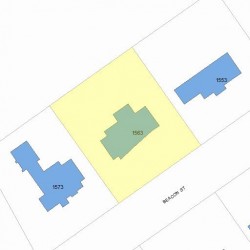 1563 Beacon St, Newton MA  02468-1507 plot plan