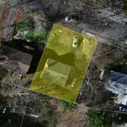 73 Maplewood Ave, Newton MA  02459-2527 aerial view