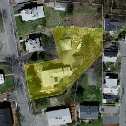 36 Linden St, Newton MA 02464-1412 aerial view