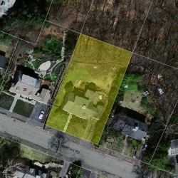 17 Puritan Rd, Newton MA 02461-1021 aerial view