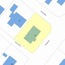 192 Spiers Rd, Newton MA  02459-3700 plot plan